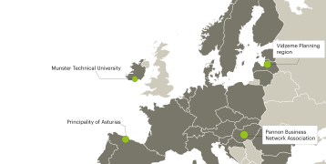 Map identifying partners